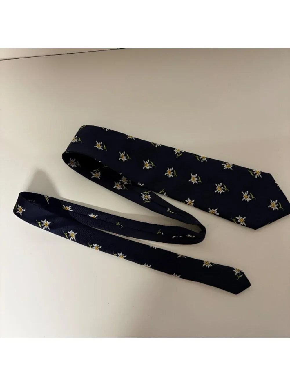 Mathieu Switzerland Polyester Tie Floral Mens Necktie Classic Office Dad Gift
